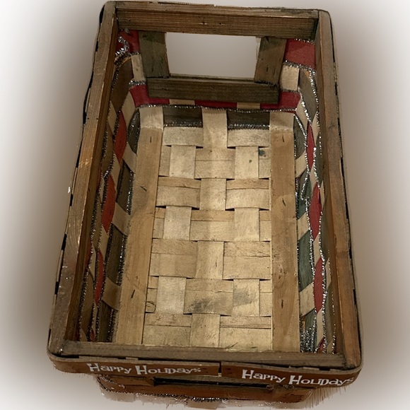 Happy Holidays wooden crate or craft box - Picture 3 of 5